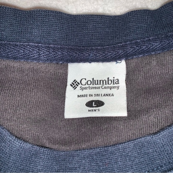*READ DESCRIPTION Columbia Mens Blue Long Sleeve Crew Neck Pullover Sz Med - Picture 2 of 7